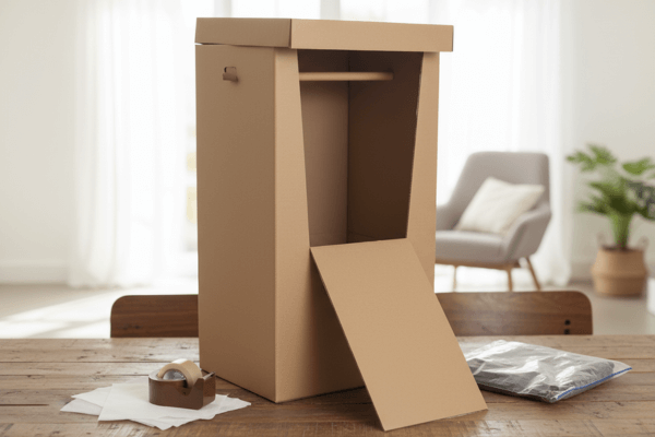 Eine Verpackung für Kleidung